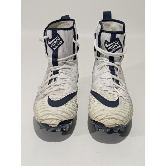 Nike Men\'s Force Savage Elite TD \'White Navy\' Cleats - 14 US main image 4